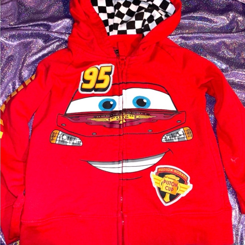 Disney Cars Lightning McQueen Zip up Hoodie